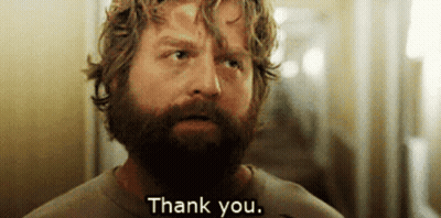 Bearded Man Saying Thank You GIF
