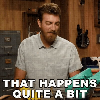Bearded Man Saying That Happens Quite A Bit GIF