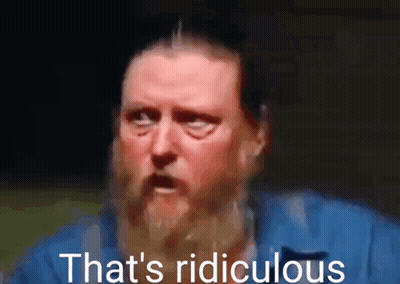 Bearded Man Saying That's Ridiculous GIF