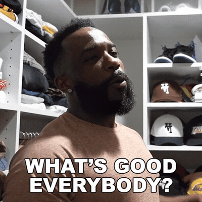 Bearded Man Saying What's Good Everybody GIF