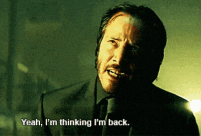 Bearded Man Saying Yeah I'm Thinking I'm Back