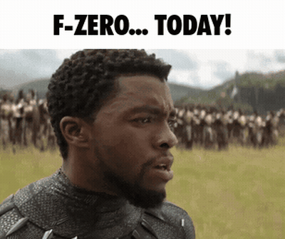 Bearded Man Says F-Zero Today In Front Of Crowd GIF