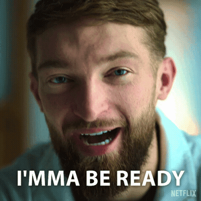 Bearded Man Says I'mma Be Ready Netflix Ad GIF