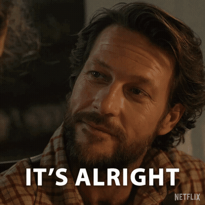 Bearded Man Says It's Alright Netflix Ad GIF