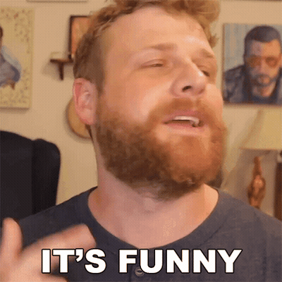 Bearded Man Says It's Funny GIF