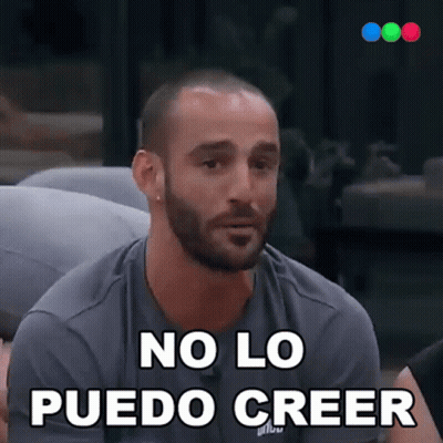 Bearded Man Says No Lo Puedo Creer GIF