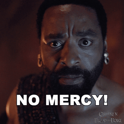 Bearded Man Says No Mercy Children Of Blood And Bone Poster GIF