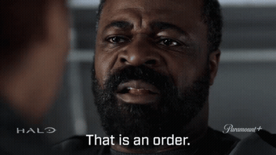 Bearded Man Says That Is An Order Halo Ad GIF