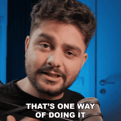 Bearded Man Says That's One Way Of Doing It At Microphone GIF