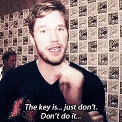 Bearded Man Says The Key Is Just Don't Don't Do It GIF