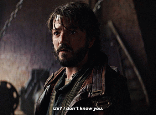 Bearded Man Says Us I Don't Know You GIF
