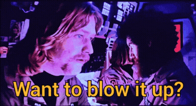 Bearded Man Says Want To Blow It Up To Another Man GIF