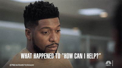 Bearded Man Says What Happened How Can I Help GIF