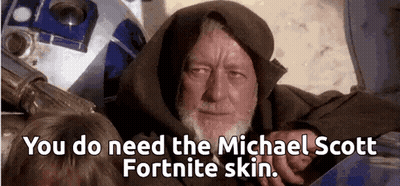 Bearded Man Says You Need Michael Scott Fortnite Skin GIF