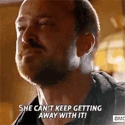 Bearded Man: She Can't Get Away With It GIF