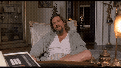 Bearded Man Sitting With Calculator GIF