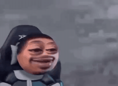 Bearded Man Sitting With Mouth Open GIF