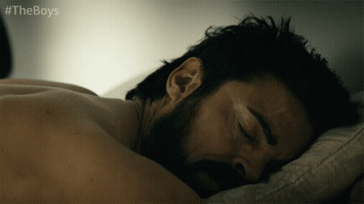 Bearded Man Sleeping In Bed With Boys GIF