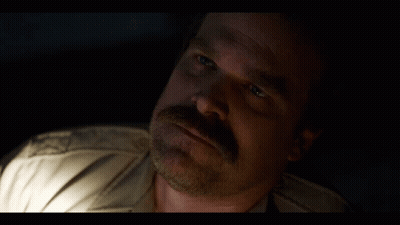 Bearded Man Sleeping In Darkness GIF