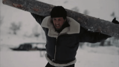 Bearded Man Smiling At Camera With Child GIF
