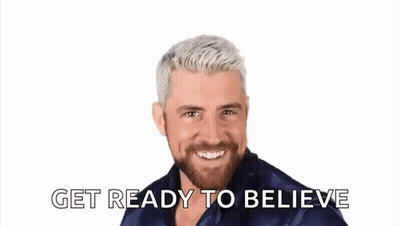 Bearded Man Smiling In Front Of JH Logo GIF