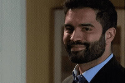 Bearded Man Smiling In Suit And Tie GIF