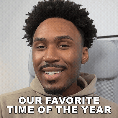 Bearded Man Smiling Our Favorite Time Of The Year GIF