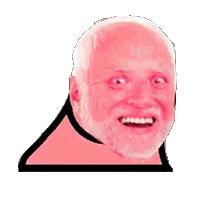 Bearded Man Smiling Pink Face Sticker