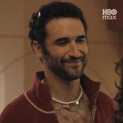 Bearded Man Smiling Saying Same GIF