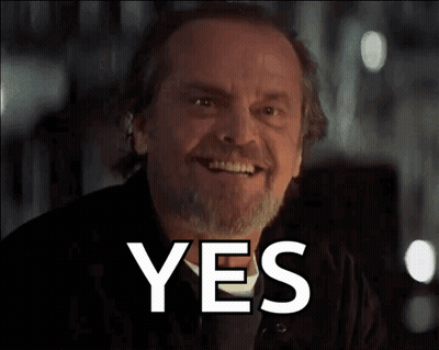 Bearded Man Smiling With Yes GIF