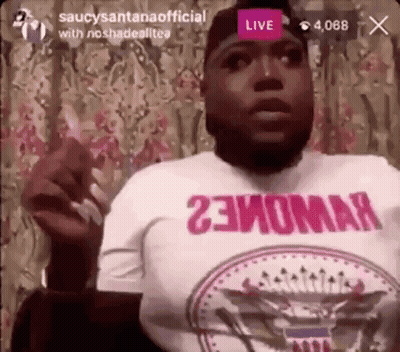 Bearded Man Smoking Cigarette Wearing 23Homa Shirt GIF