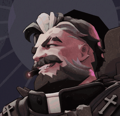 Bearded Man Smoking Cigarette With Cross On Chest GIF