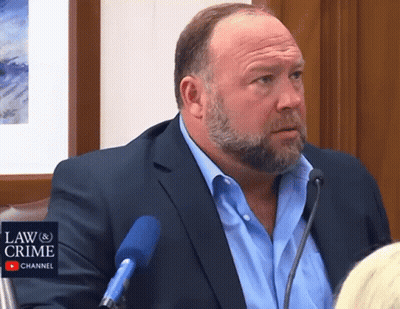 Bearded Man Speaking Into Microphone Law & Crime Logo GIF