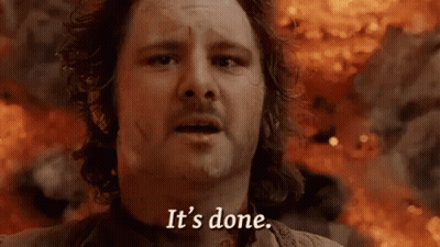 Bearded Man Standing In Front Of Fire Saying It's Done GIF