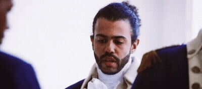 Bearded Man Standing Next To Man In Suit GIF