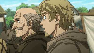 Bearded Man Standing Next To Younger Man GIF