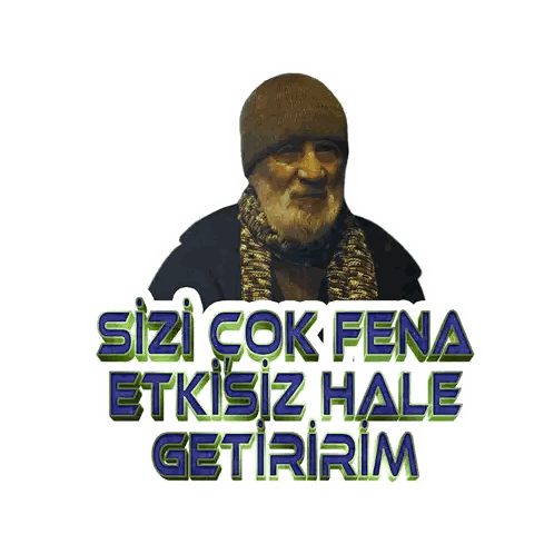 Bearded Man Sticker Sizi Çok Fena Sticker
