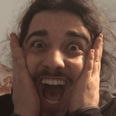 Bearded Man Surprised GIF