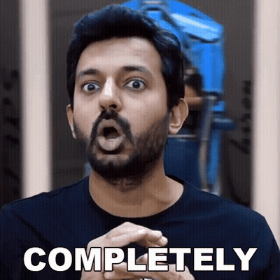 Bearded Man Surprised Saying Completely GIF