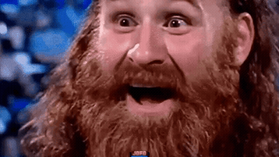 Bearded Man Surprised GIF