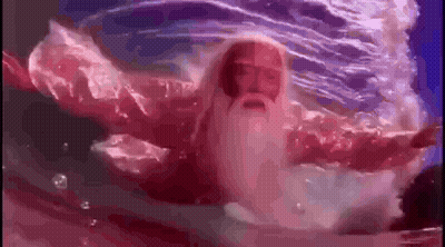 Bearded Man Swimming In Pool GIF