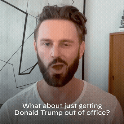 Bearded Man Talking About Donald Trump GIF