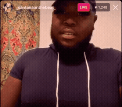 Bearded Man Talking On Live Video GIF