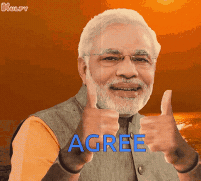 Bearded Man Thumbs Up Agree GIF