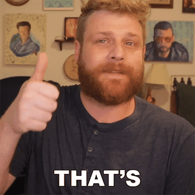Bearded Man Thumbs Up With That Shirt GIF