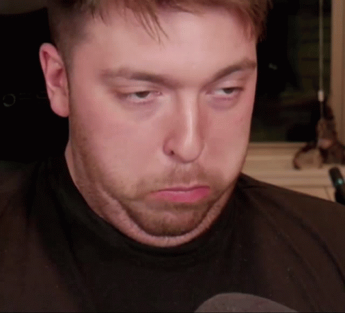 Bearded Man Wearing Black Shirt Saying Oculus GIF