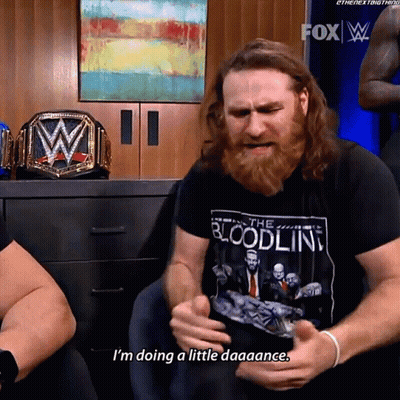 Bearded Man Wearing Bloodline Shirt GIF