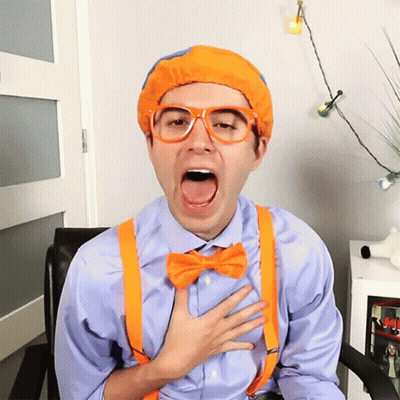Bearded Man Wearing Headphones And Hat Coughing GIF