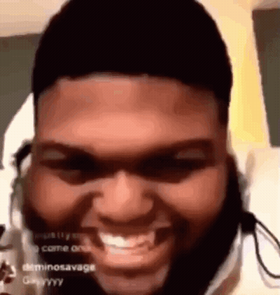 Bearded Man Wearing Headphones Making Funny Face GIF