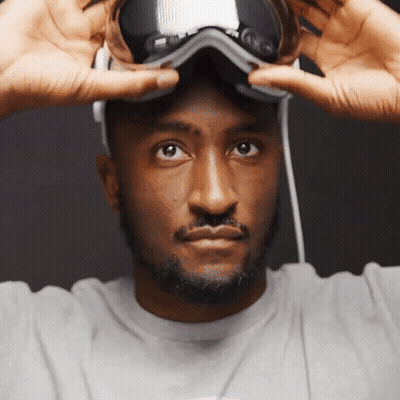 Bearded Man Wearing Nike Goggles GIF